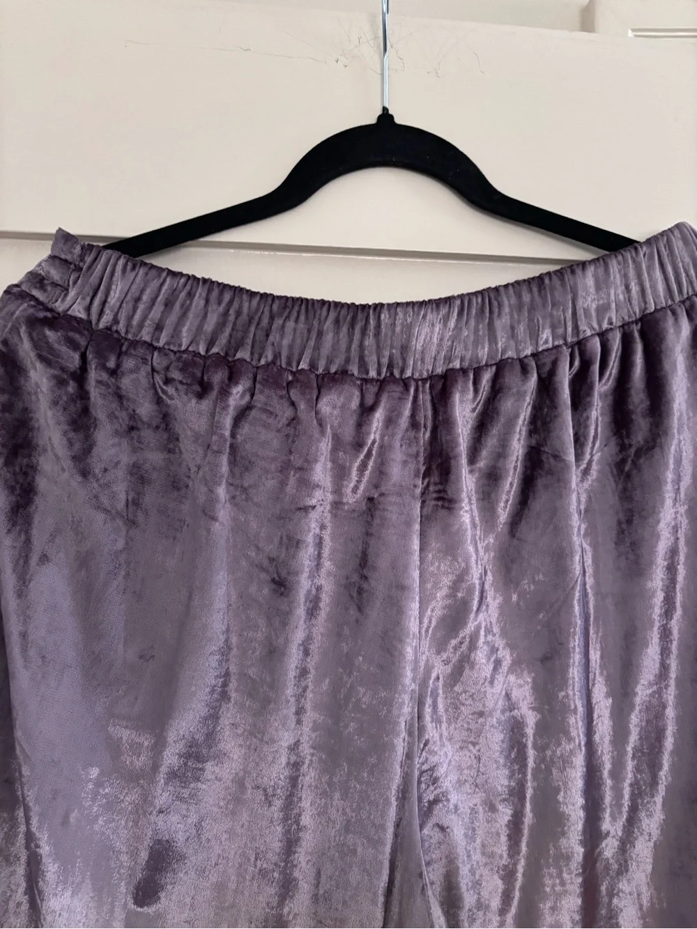 Free People Very RARE Crushed Velvet Pajama Set - Lilac Silver Gray - Picture 10 of 16